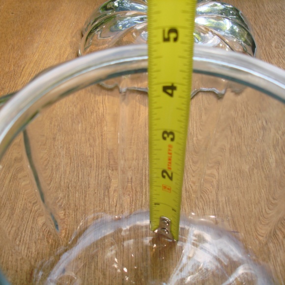 Glass Pumpkin Halloween Decor Cookie Jar with Lid Clear Glass Decoration - Picture 8 of 8